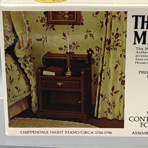 The House of Miniatures Night Stand Dollhouse Kit 40012 X-ACTO Sealed NOS - Picture 3 of 10